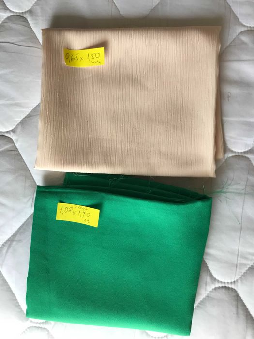 Парчета платове за блузи и поли от жоржет и коприна от преди 1989