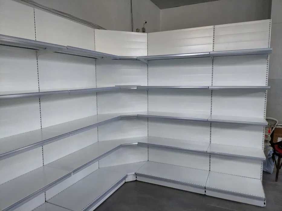 Крайстенни стелажи с ъгъл (ъглов стелаж), метални стелажи, оборудване