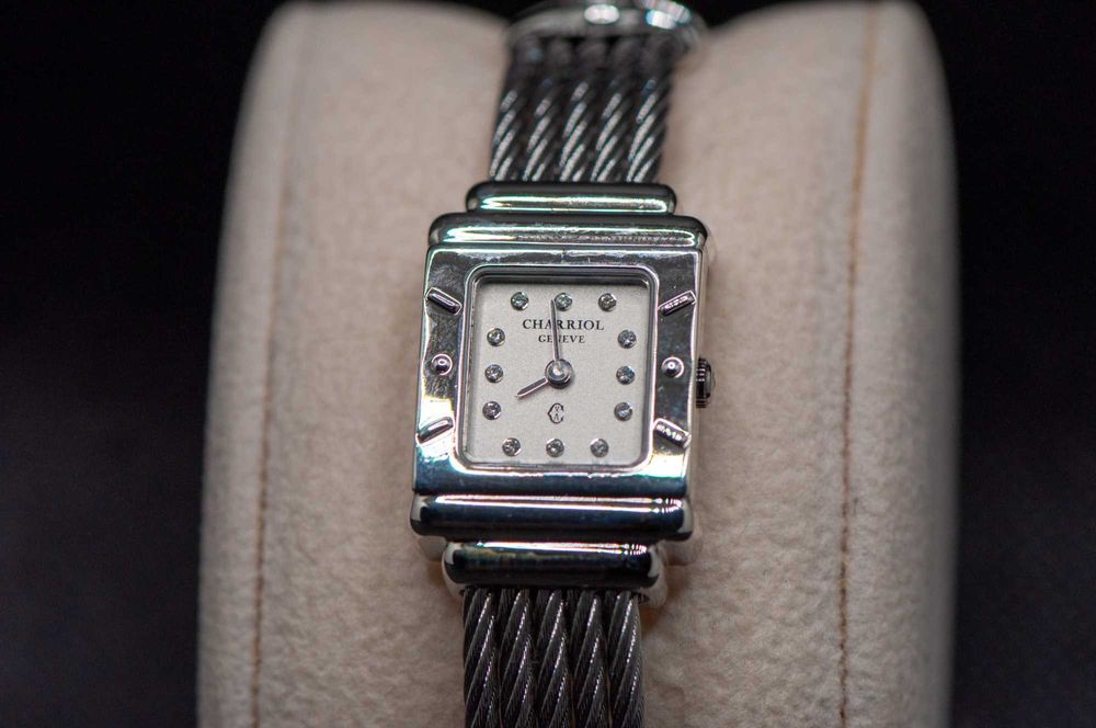 Швейцарски дамски часовник от 925 сребро - Charriol St. Tropez