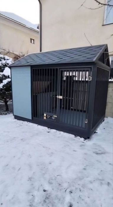 Мы занимаемся изготовлением современных и долговечных будок и вольеры