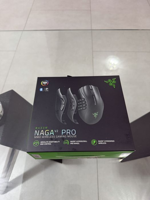Mouse gaming wireless Razer Naga V2 Pro black • NOU / SIGILAT •