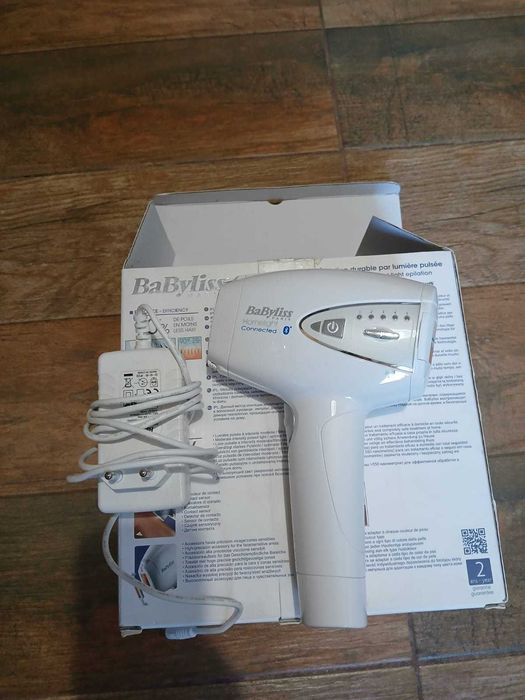 Epilator BaByliss IPL Homelight G946E, 300.000 impulsuri, Bluetooth, Alb