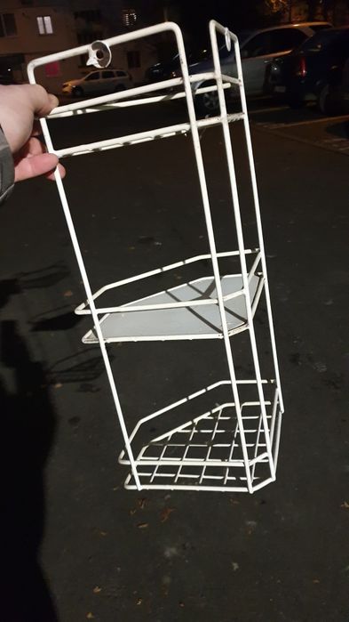 Raft Etajera Suport Organizator metalic de colt