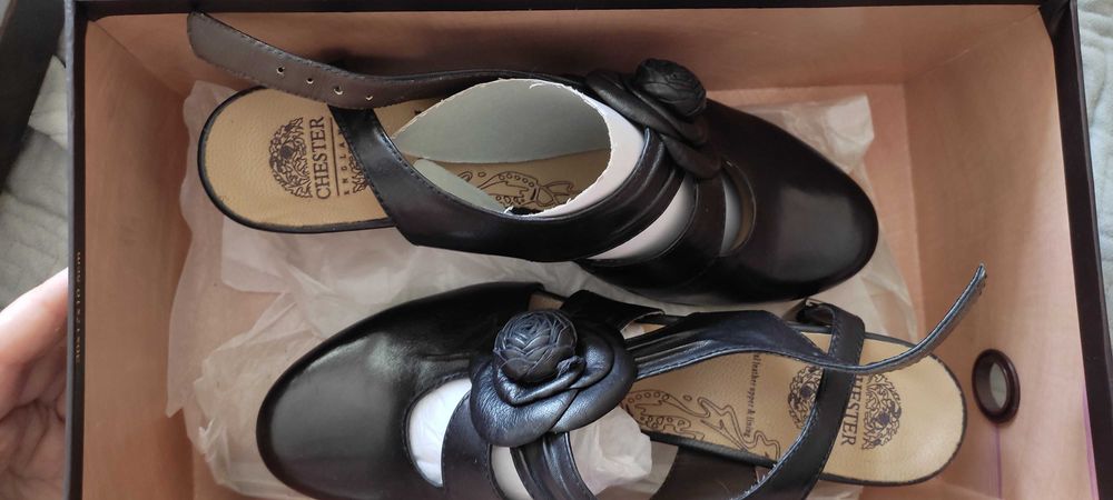Туфли chester черные 38 р.