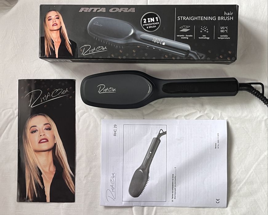 Четка за изправяне на коса – Rita Ora (2 в 1)