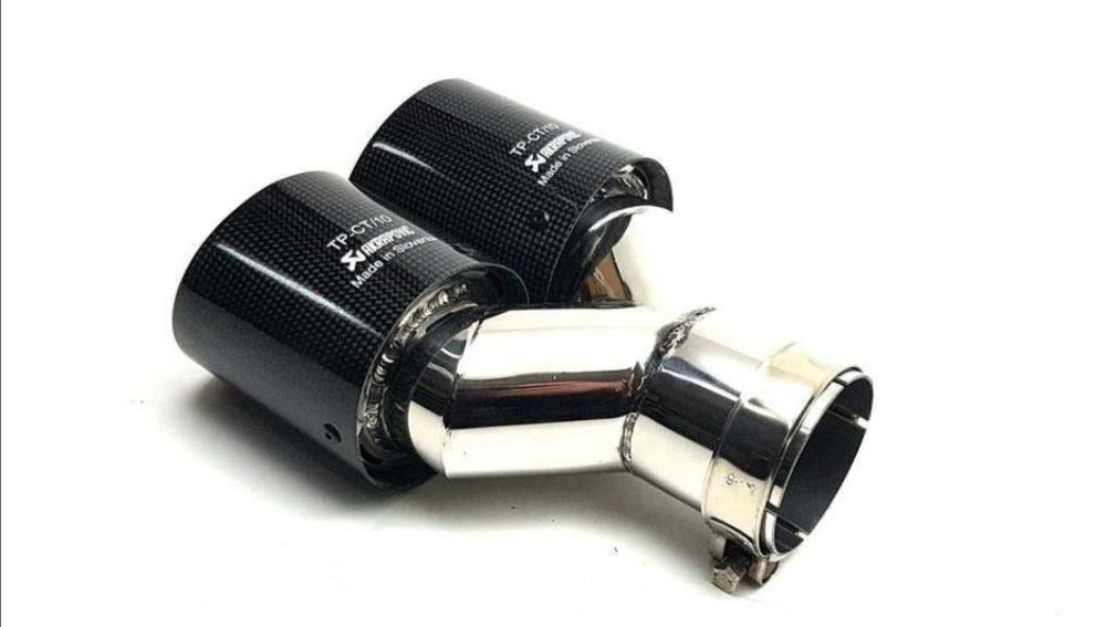 Накрайник Ауспух - Akrapovic двоен - 76мм 1052-76 R