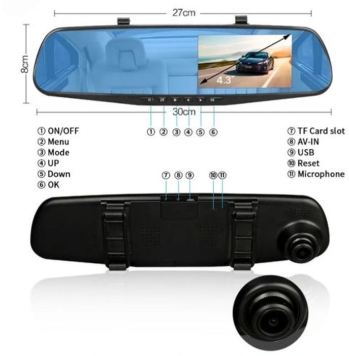 Oglinda cu camera fără accesorii perfect funcionala