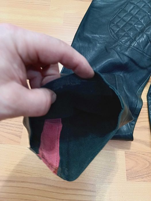 Pantaloni moto piele naturala model clasic