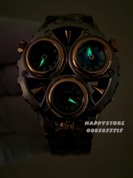 INVICTA Cerberus Silver/Gold 47 mm, Инвикта нов мъжки часовник