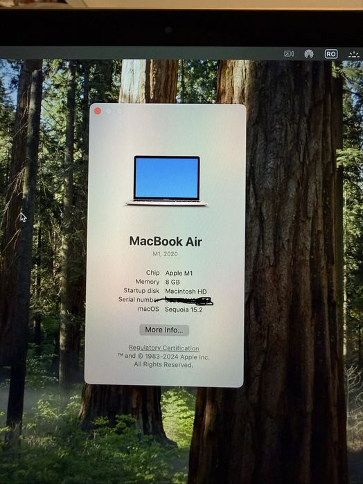 MacBook air M1 2020 Retina