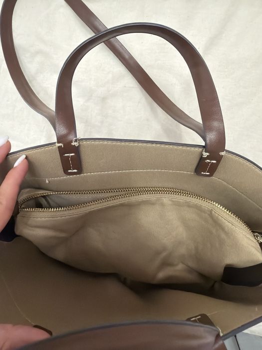 Дамска кафява чанта ZARA