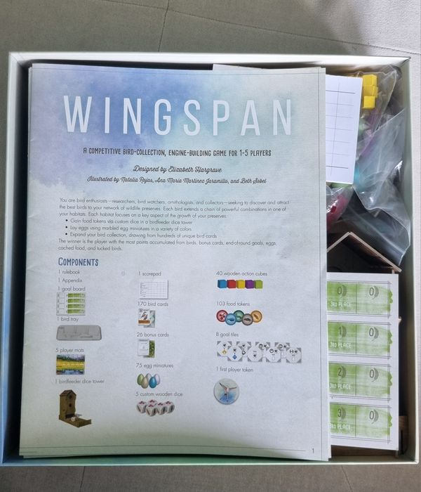 Настолна игра Wingspan