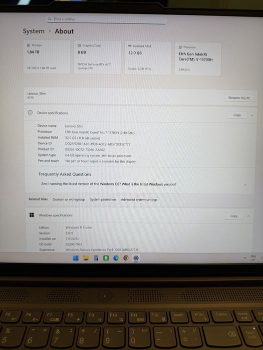 Лаптоп Lenovo Legion Slim 5 16IRH8
