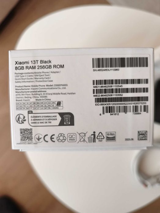 Телефон Xiaomi 13T 256GB, 8GB RAM | Без забележки, зарядно, калъф