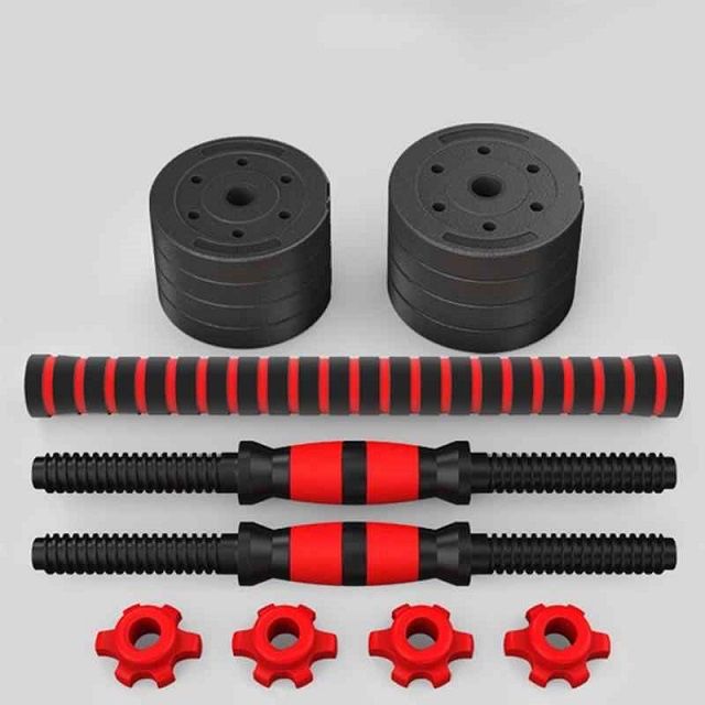 30 кг Дъмбели 2х15кг + 2  лоста прав и крив щанга Премиум Разпродажба