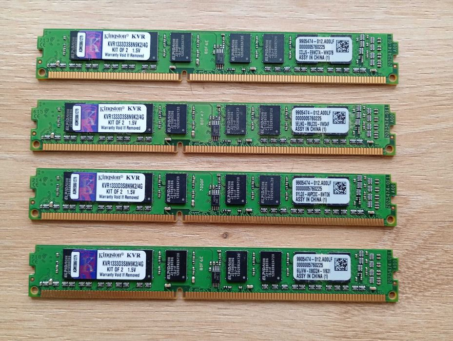 Kit Memorie RAM DDR3 - 8GB (4x2GB) sau 4GB (2x2GB) -> Kingston ValueRAM 1333MHz CL9