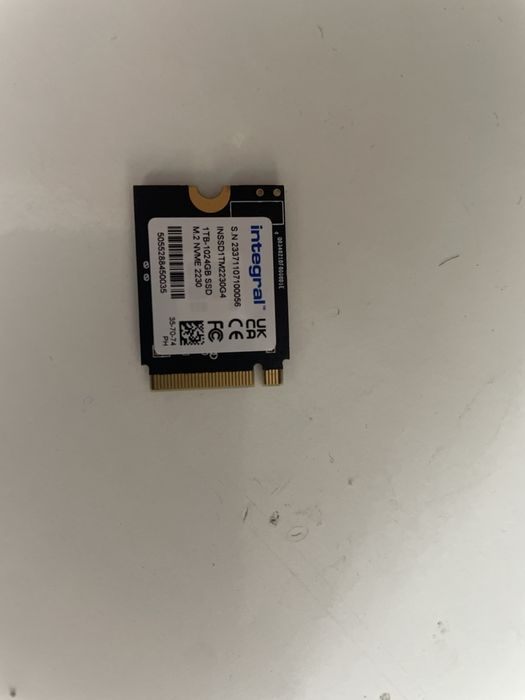 SSD Nvme 2230 1TB integral Gen 4x4 Microsoft Surface Steam Deck MSI Asus 100% Health