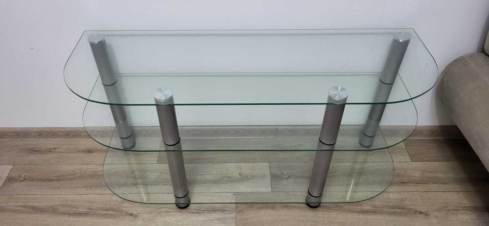 Тумба под телевизор, стеклянная