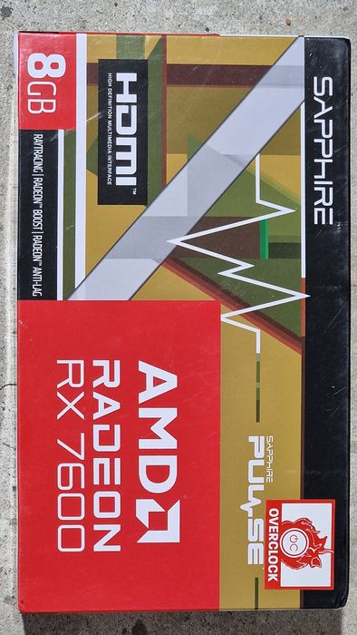 Placa Video SAPPHIRE PULSE AMD Radeon RX 7600 8GB