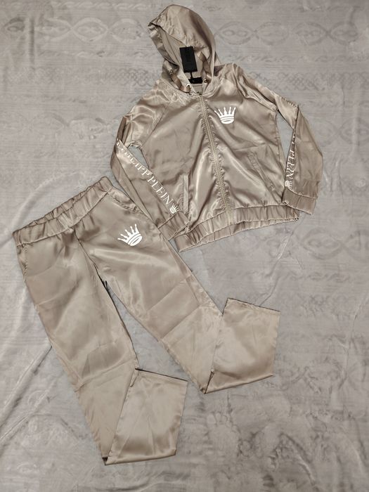 Турецкие спортивные шёлковые костюмы, женские.Philipp Plein