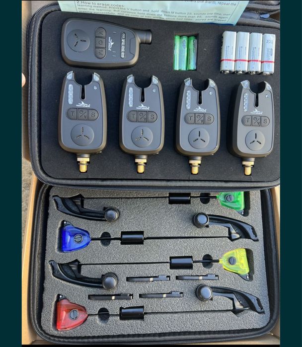 Set 4 Avertizori senzori cu statie EastShark + 4 swingere EastShark