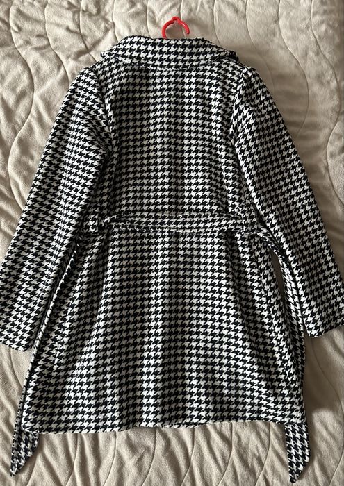 Детско карирано палто