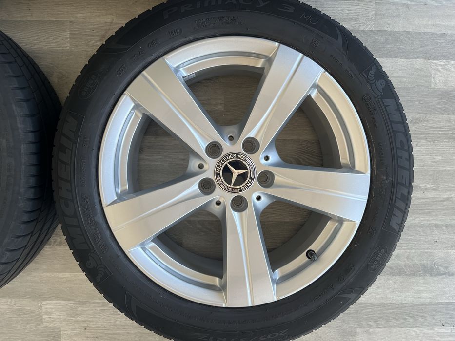 Оригинални джанти 17 цола 5х112 за Мерцедес с летни гуми 205/55/17