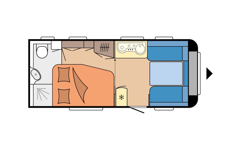 Rulotă nouă/Premium/Hobby DeLuxe 495 WFB