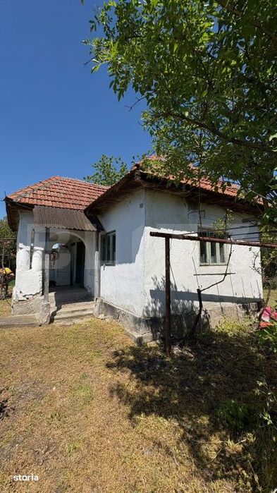 Casa cu teren 1100 mp si hala in curte, sat Carbesti