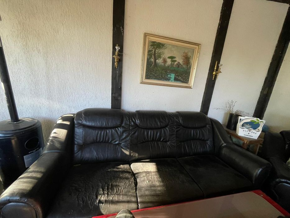 Doar azi reducere !!  Set canapea pat + 2 fotolii !!