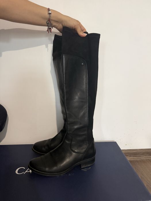 Черни равни ботуши Caprice (чизми)