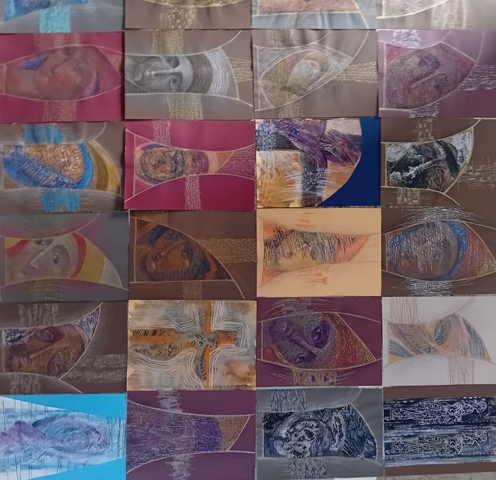 Icoane acrilice pe carton