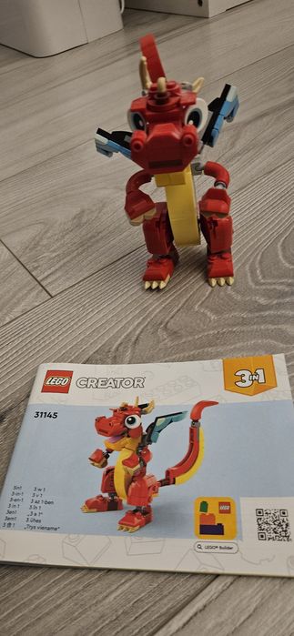 Lego Creator 3 in 1 dragon rosu, cod 31145