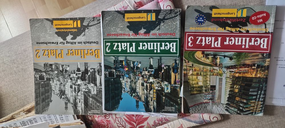 Учебники и тетрадь для немецкого на В1