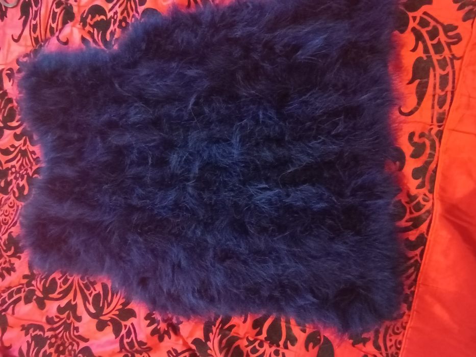 Дамски елек от естествен пух