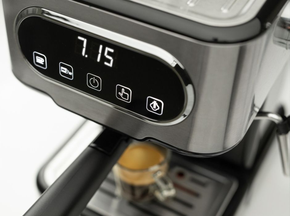 Espressor cafea, Gorenje ESCM15DBK, 1100W, Rezervor de apa 1.5L, 15 ba