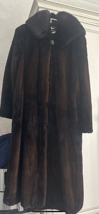 Шуба норковая коричневая
