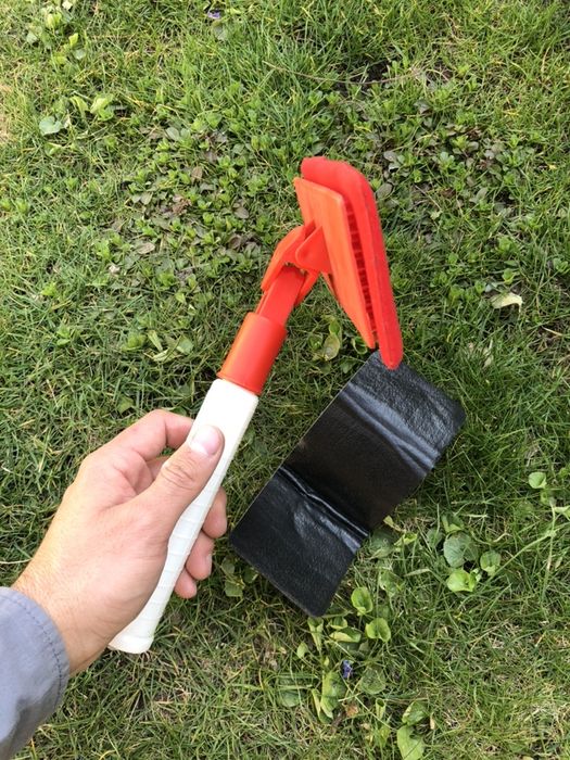 Racletă cu 2 lavete pt curățat geamuri/acvarii