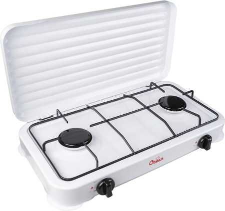 Настольная газ и электр плита белый и черный