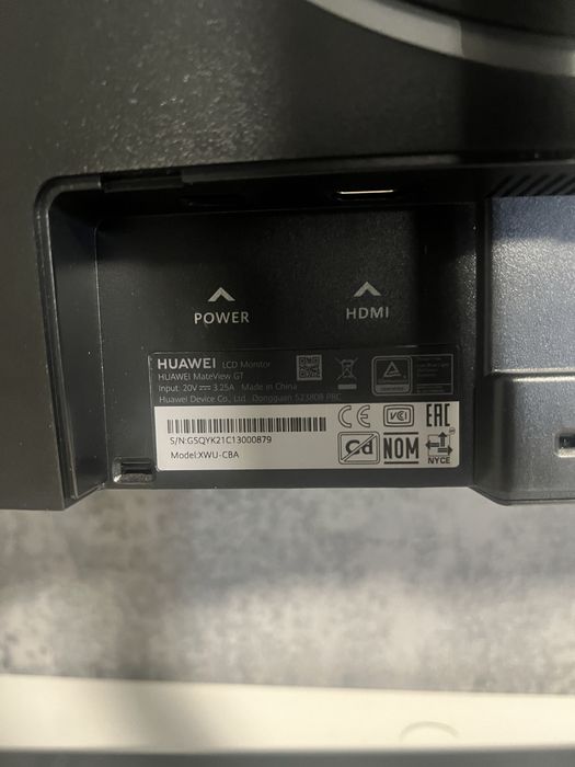 Monitor gaming huawei mateview