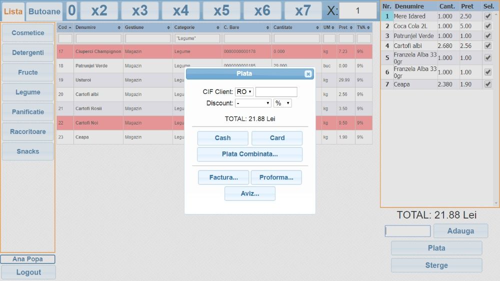 UnityRetail soft pos magazin depozit vanzare gestiune contabilitate