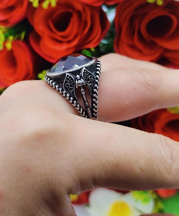 925 probali turetskiy tozza erkaklar kumush uzuklari