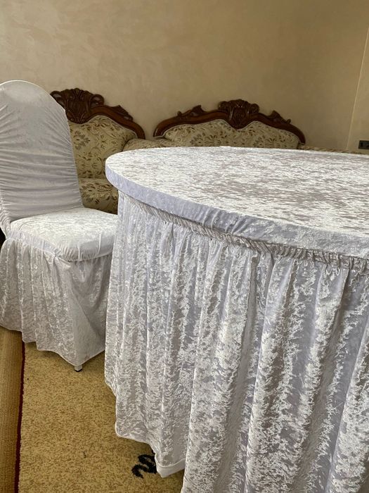 Чехлы для стульев королевский велюр