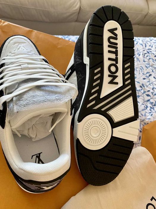 Adidasi X Sneakers Louis Vuitton Trainer Denim Black&White