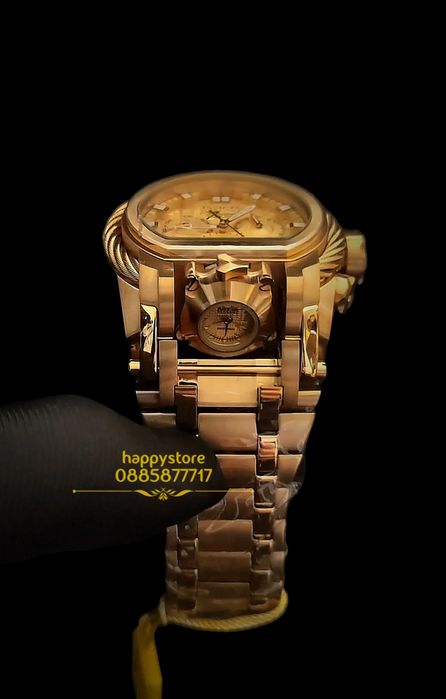 часовник INVICTA Magnum Gold 52 mm, Инвикта нов