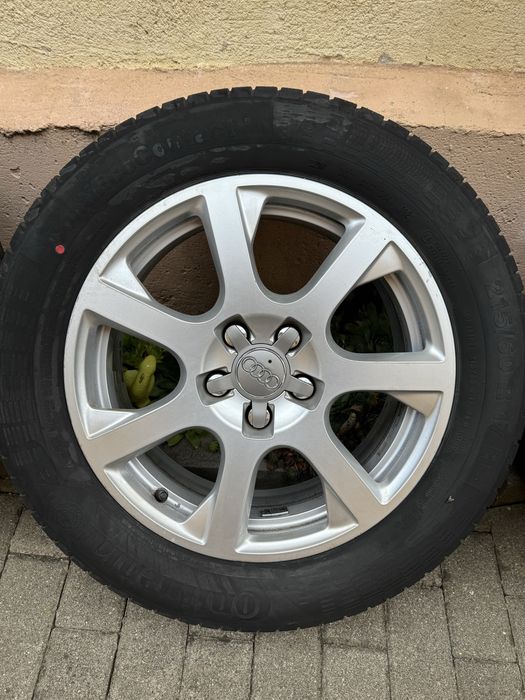 Set Jante Aliaj Originale Audi 17" + Anvelope Continental 215/60 R17