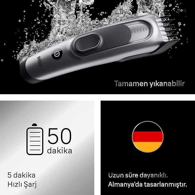 Машинка за подстригване на коса с 5 стилизиращи уреда Braun Series 7 HC7590