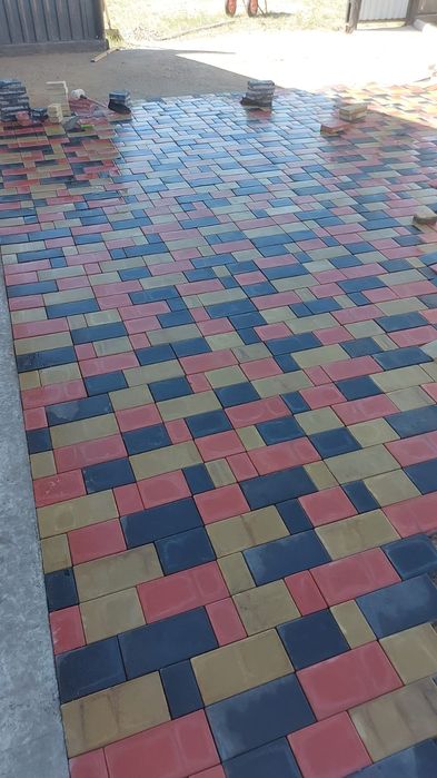 Брусчатка, Укладка брусчатки