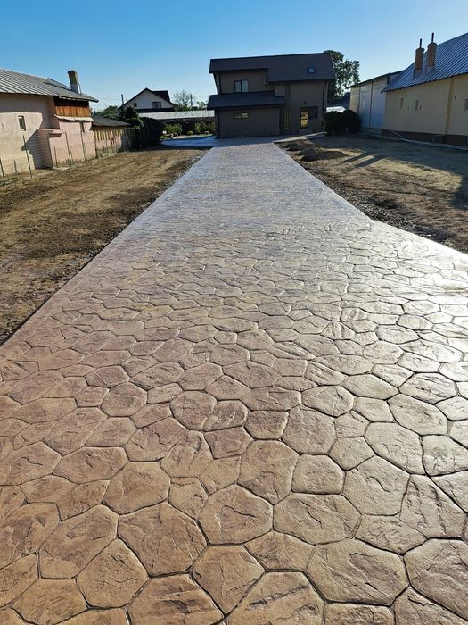 Beton amprentat și elicopterizat