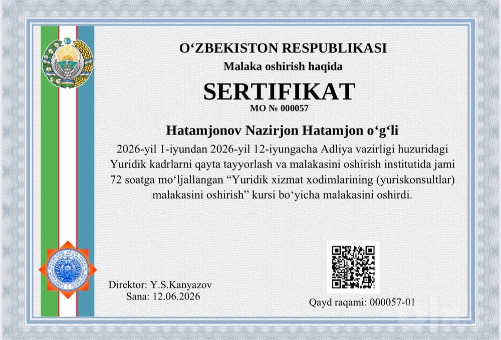Professional Advokat va yuridik xizmatlar